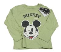 Nové - Zelené triko s Mickeym Primark