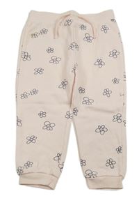 Světlerůžové květované tepláky Primark