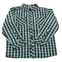 Světlemodro-černá kostkovaná košile Topolino