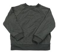 Tmavošedá melírovaná mikina Sinsay