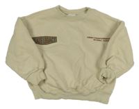 Béžová mikina s nápisem Zara