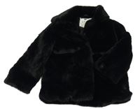 Černá kožešinová podšitá bunda F&F