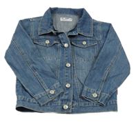 Modrá riflová košilová bunda