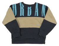 Antracitovo-písková mikina s nápisem Name it