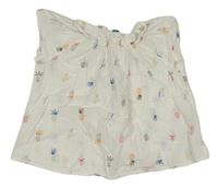 Bílá halenka s ananasy Benetton