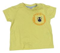 Žluté tričko s lvem 