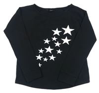 Černé triko s hvězdami bpc