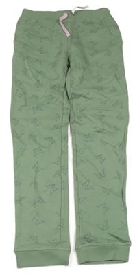 Khaki tepláky s motýlky zn. Kids
