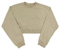 Světlebéžová crop mikina H&M