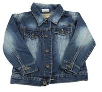 Tmavomodrá riflová bunda s límečkem Dopodopo