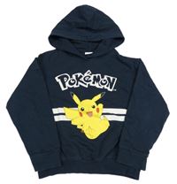 Tmavomodrá mikina s Pikachu a kapucí 