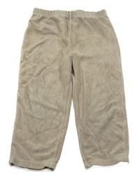 Béžové sametové tepláky