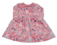 Růžové vzorované teplákové šaty s Peppou Nutmeg