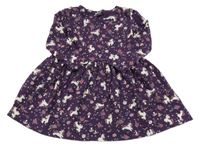 Fialové šaty s jednorožci Dopodopo