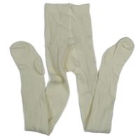 Smetanové vzorované punčocháče H&M