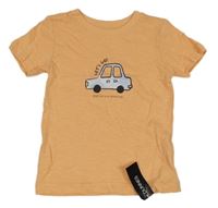 Nové - meruňkové tričko s autem dunnes