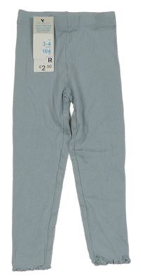 Nové - světlemodré žebrované legíny Primark