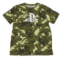Khaki army pyžamové tričko - PlayStatiton