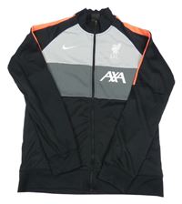 Černo-šedá funkční fotbalová propínací mikina - L.F.C. Nike