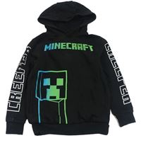 Černá mikina s kapucí - Minecraft George