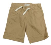 Béžové plátěné kraťasy H&M