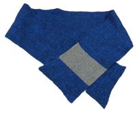 Modro-šedá melírovaná šála George