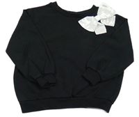 Černá mikina s mašlí 