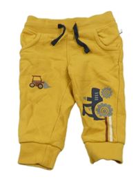 Hořčicové tepláky s bagry Liegelind