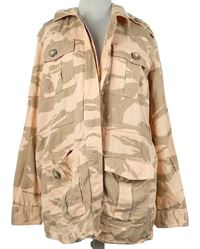 Dámská růžovo-hnědá vzorovaná košilová bunda River Island 