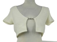 Dámské bílé svetrové chlupaté bolerko H&M