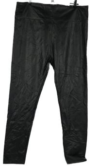 Dámské černé koženkové tregíny 