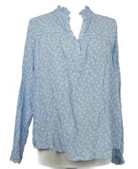 Dámská světlemodrá kytičkovaná halenka Up2Fashion 