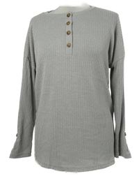 Dámské béžové žebrované úpletové triko 