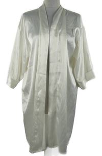 Dámský smetanový saténový župan 