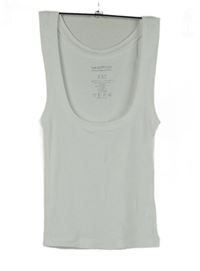 Dámský bílý žebrovaný crop top 