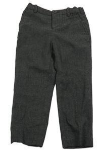 Černé melírované slavnostní kalhoty H&M