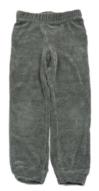 Šedé žinylkové tepláky H&M