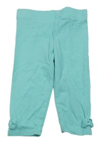 Modré capri legíny s mašličkami Pocopiano