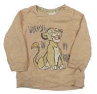 Béžové triko se Simbou Disney