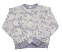 Fialovo-bílá mikina H&M
