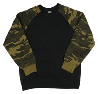 Černo-army mikina studio