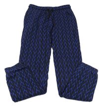 Černo-modré tepláky 