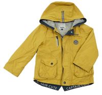 Žluto-béžová jarní bunda s kapucí C&A