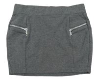 Šedá tepláková sukně Crash one