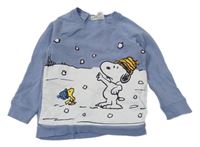 Modrošedá mikina se Snoopym H&M