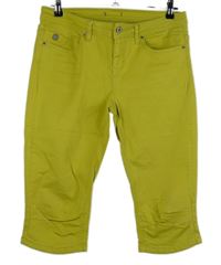 Dámské citronové capri rifle 