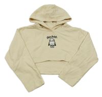 Krémová crop mikina s kapucí Harry Potter C&A