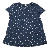 Tmavomodré tričko s hvězdami C&A