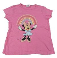 Růžové tričko s Minnie Disney