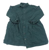 Šalvějové manšestrové propínací košilové šaty Next